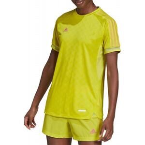 Adidas Womens Ultimate Training Jersey, YELLOW/SCREAMING PINK, SIZE M
